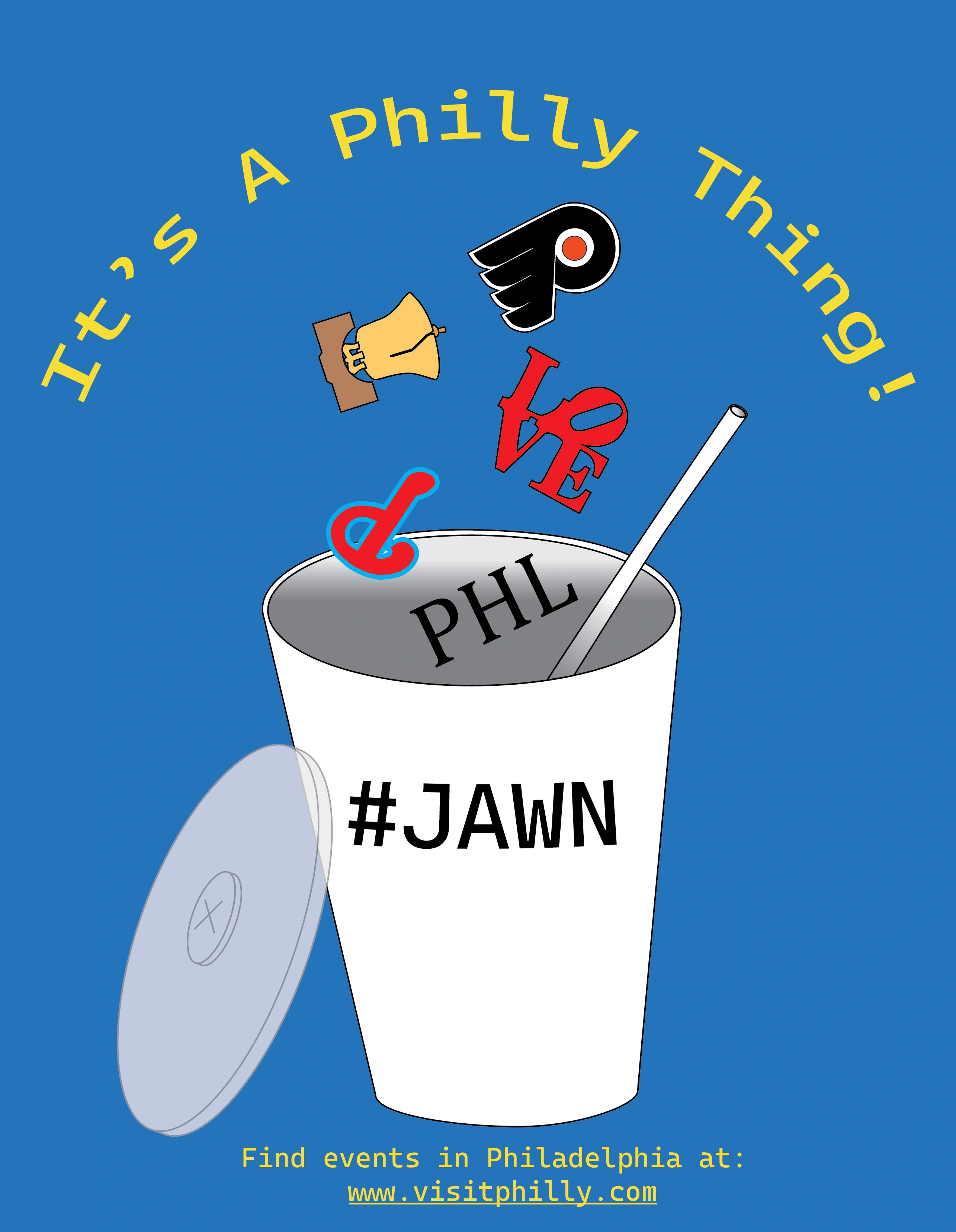 shrinked Philly Advertisment digital sketch